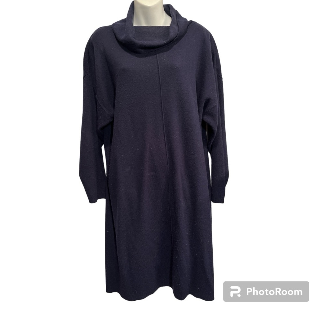 Karen Lessly Sweater Dress Navy blue size